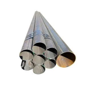 Les fabricants fournissent des tuyaux en acier soudés de forme ronde à section creuse Q235 Q355 S235jr S355j0