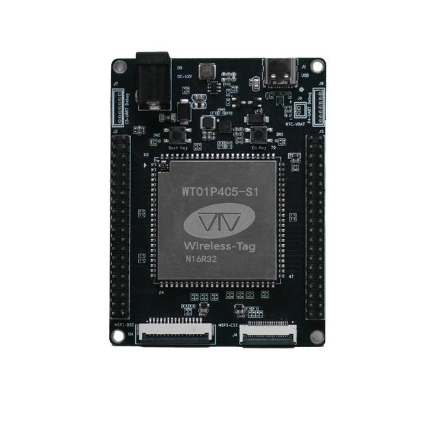 Small Size 2.4 and 5 GHz WTDKP4C5-S1 Esp32P4 & ESP32C5 Development Board Based on ESP32-C5 and Esp32 P4 SOM Support 7inch Screen