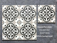 FG30160 Carreaux de mosaïque colorés à motif floral 300*300mm pour salle de bain, mosaïque irrégulière unique, vente chaude
