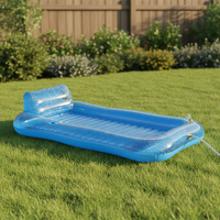 NOVA Flotteur gonflable en PVC pour piscine, pour adultes - Oreiller amovible et dossier inclinable