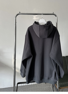 Sudadera con Capucha de Felpa Francesa 100% Algodón, Estilo Holgado, Sin Cordones, para Hombre - Product Image 3