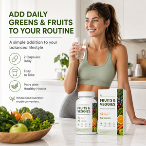 Suplemento de Frutas y Verduras de Marca Privada 40+40 Mezcla Diaria de Alimentos Integrales Sin OGM Sin Gluten Cápsulas de Superalimentos OEM - Product Image 2