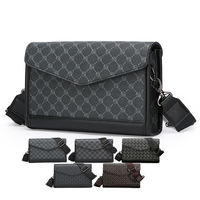 Sacs pour hommes, style business décontracté, imperméables, en cuir PU, bandoulière