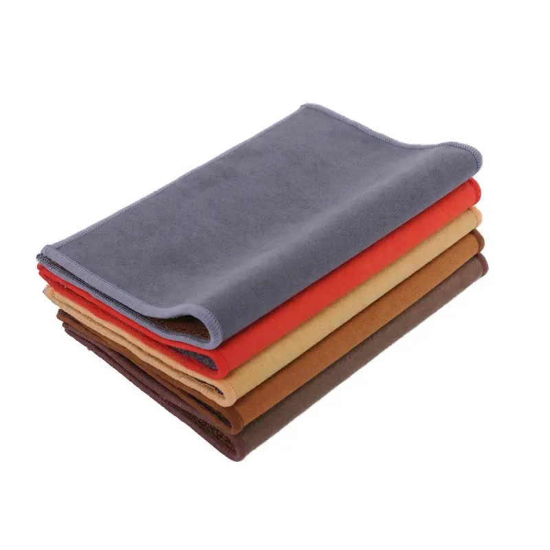 Microfiber Suede Fabric GSM500 20*30cm Cleaning Cloths Towel for Cars