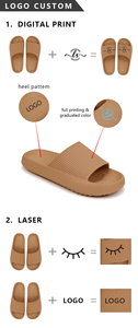 Chancletas y Sandalias Personalizadas con Logo Impreso, Plataforma Transpirable Antideslizante, Venta Caliente, Pantuflas de Casa Tipo Nube de Almohada - Product Image 6