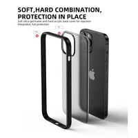 Coque de téléphone portable antichoc en PC TPU translucide mat à bas prix pour iPhone 14 13 12 11 Pro Max