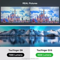Touyinger q10w vidéo 1080p hd projetor smart tv 4k proyector projecteur laser Led