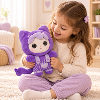 Peluche interactive IA personnalisée de 25 cm, parlante, racontant des histoires, musicale, personnage Scorpion violet, poupée en peluche OEM ODM
