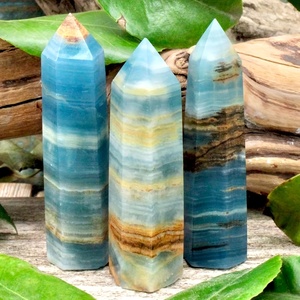 Torre de Ónix Azul de Cristal Natural al por Mayor, Artesanía Tallada Ecológica, Piedra Preciosa de Feng Shui para Regalo de Habitación - Product Image 3