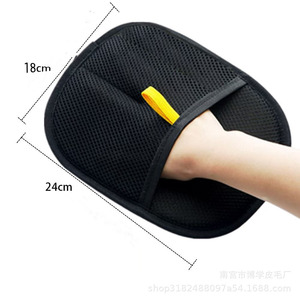 Gant anti-poils pour animaux de compagnie Xr, en tissu noir, pour enlever les poils de chat et de chien, anti-statique, fournitures de nettoyage - Product Image 3