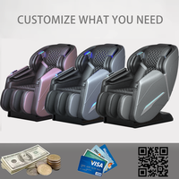 Fauteuil de massage L25, fauteuil inclinable 4D pour tout le corps, portable, zéro gravité, avec système de paiement