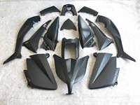 Kit carrosserie moto de course en plastique ABS noir pour T-Max Tmax530 2013 2014