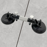 Ventouse double en alliage d'aluminium robuste Zabra BM-067 pour carrelage céramique et usage en construction