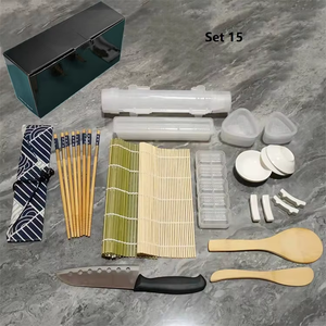 Kit de fabricación de <span class=keywords><strong>sushi</strong></span> para <span class=keywords><strong>principiantes</strong></span>, juego de herramientas simples para hacer <span class=keywords><strong>sushi</strong></span> en casa, kit de rodillos de <span class=keywords><strong>sushi</strong></span> 22 en 1 - Product Image 3