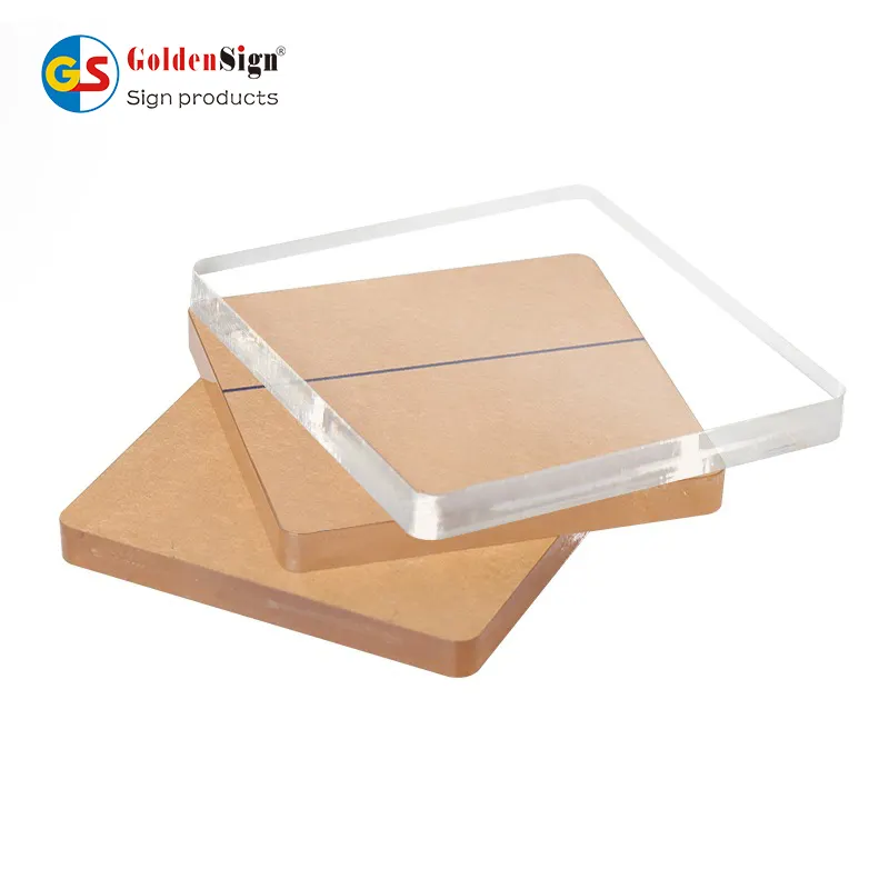 Goldensign Factory supply 2-30mm Thickness Crystal Clear Transparent Perspex Sheets Plexiglass Sheet