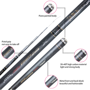 carp fishing pole carbon fiber ultralight telescopic fishing rod 12ft Goture 1 Piece Super Hard Pole, 10FT 15FT 18FT 21FT 24 FT+ Free Tip Set (Top 3 The rubber handle provides a comfortable grip solution and gives you complete control of your fishing rod Fishing Rod Telescopic Fishing Pole