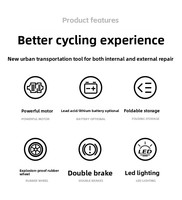Trottinettes électriques pliantes pour adultes en stock d'usine, petites planches à roulettes à deux roues, batterie au lithium, charge maximale 120 kg, mini-skateboards