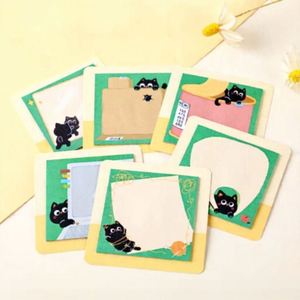 Cute Cat Self-Adhesive <b>Memo</b> <b>Pad</b>-Daily Use Office Supplies for Learning & Planning School Season Essentials - Product Image 1