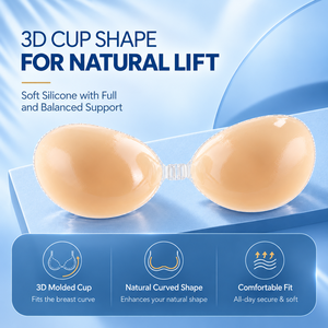Silicone Adhesive <strong>Bra</strong> a G <strong>Cup</strong> <strong>4</strong> Thickness Options 0.5 0.8 <strong>1</strong>.2 <strong>1</strong>.6cm Reusable Invisible Push up Backless Strapless for Women - Product Image 2