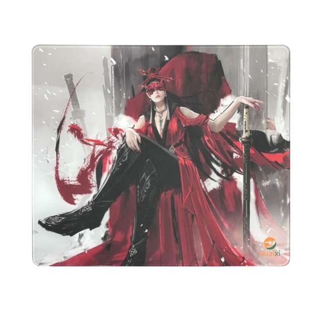 Custom Design Custom Shape & Color Glass Waterproof Smooth Tempered Glass Mousepad for Fast Accurate Mouse Control Office Gaming