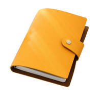 Reliure à feuilles mobiles avec logo personnalisable de haute qualité Classeur à 6 anneaux Macaron Couleur bonbon Classeur de couverture en cuir PU Saffiano
