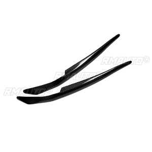 2 Piezas de Cubiertas Decorativas para Faros Delanteros de Fibra de Carbono para Mitsubishi Lancer EVO 2008 2009 2010 2011 2012 2013 2014 - Product Image 3