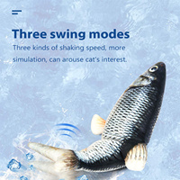 Anti morsure usb électrique en mouvement danse remuer poisson battant kicker simulation interactif chien chat jouets pour animaux de compagnie