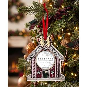 Cadre photo suspendu Beltrami 2x2 plaqué argent, ornement de Noël, design maison - Product Image 2