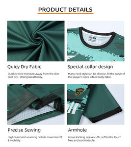 Vêtements d'équipe de football de qualité supérieure, couleur unie par sublimation, design en gros, logo d'équipe unique, maillot de football pour jeunes sur mesure - Product Image 5