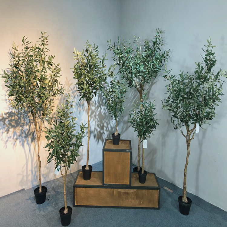 Modern artificial green olive tree for garden decoration