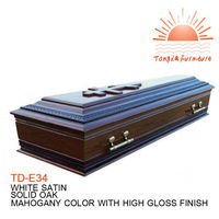 TD--E34 Funeral ataúd de madera maciza de roble ataúd para ceniza de alta calidad caliente de la venta