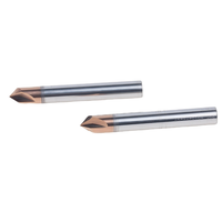 Fraise à chanfreiner en carbure Tiain, fraise à rainurer en V pour ébavurage d'angles et de bords, 3 dents, 60/90/120 HRC65, CNC, ODM, OEM
