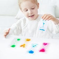 Jardin d'enfants éducatifs forme personnalisée Gel Pad autisme sensoriel cinétique mouvement sablier jouet pour l'anxiété