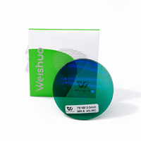 Lentille optique teintée dégradée Weishuo WS-06C, couleur vive, excellente coloration, revêtement HMC, verre de prescription à vision simple