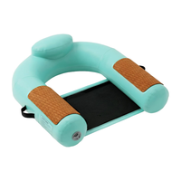 Chaise Longue Gonflable en PVC pour Piscine, Fauteuil Flottant Robuste pour Adultes, Hamac Aquatique Gonflable pour Piscine, Lac, Plage