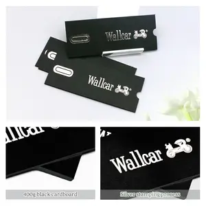 Custom Designed Own Logo Printed Hangtags For Clothing Garment Tags Paper Hanging