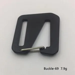 Snap Aluminum Webbing Buckles 25mm Adjustable Spring G Hook Buckle For Belt