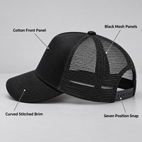 Casquette de baseball respirante en tissu maillé anti-UV pour l'été, personnalisable avec logo, casquette de camionneur unisexe pour le voyage, le travail et les activités de plein air