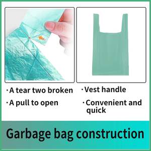 Bolsas de basura personalizables Huamaohengchun, 5 rollos/100 unidades para cocinas, baños, oficinas y más. - Product Image 3