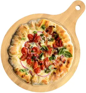 Günstige benutzer definierte multifunktion ale Pizza Board Service Tray benutzer definierte Bambus Pizza Tray