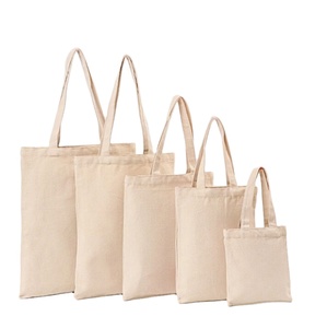 Sac fourre-tout en toile de coton réutilisable imprimé sur mesure avec fermeture éclair, motif lettres sérigraphiées pour cadeaux - Product Image 3