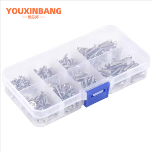 400 pièces M3 vis autotaraudeuses boîte à vis ensemble Phillips tête plate vis autotaraudeuses Kit - Product Image 2
