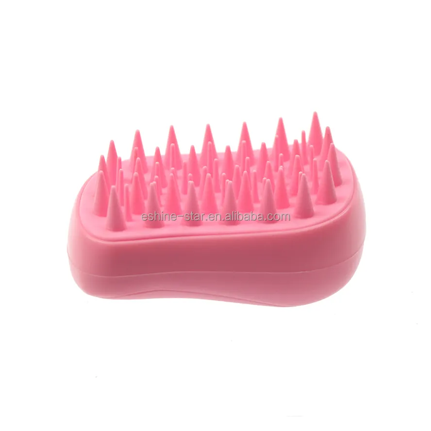 Silicone Head Massager Shampoo spazzola per massaggio del cuoio capelluto lavaggio dei capelli spazzola districante bagno Spa spazzola per massaggio dimagrante