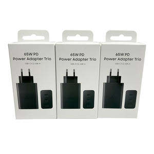 Original para <span class=keywords><strong>Samsung</strong></span> <span class=keywords><strong>Trio</strong></span> <span class=keywords><strong>cargador</strong></span> 65W Gan USB C adaptador de corriente <span class=keywords><strong>cargador</strong></span> súper rápido para dispositivos móviles portátiles - Product Image 2