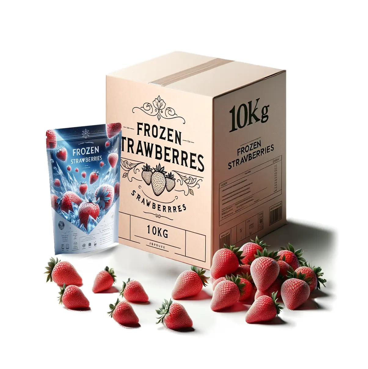 रेस्तरां और बाजारों में पाक उपयोग के लिए उच्च गुणवत्ता वाले स्वस्थ स्ट्रॉबेरी IQF जमे हुए शुद्ध जमे हुए स्ट्रॉबेरी