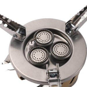 Estufa de gas de mesa de tres cabezas de alta eficiencia de combustión Estufa de camping al aire libre OEM - Product Image 5