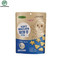 Sachets personnalisés à fond plat, résistants à l'humidité, pour emballage alimentaire, impression hélio, pour chewing-gum, aliments pour animaux, snacks, biodégradables, en aluminium