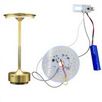 Lampe de table LED rechargeable par USB avec interrupteur tactile, intensité réglable, ensemble complet de source lumineuse, accessoires de lampe de table LED 5V
