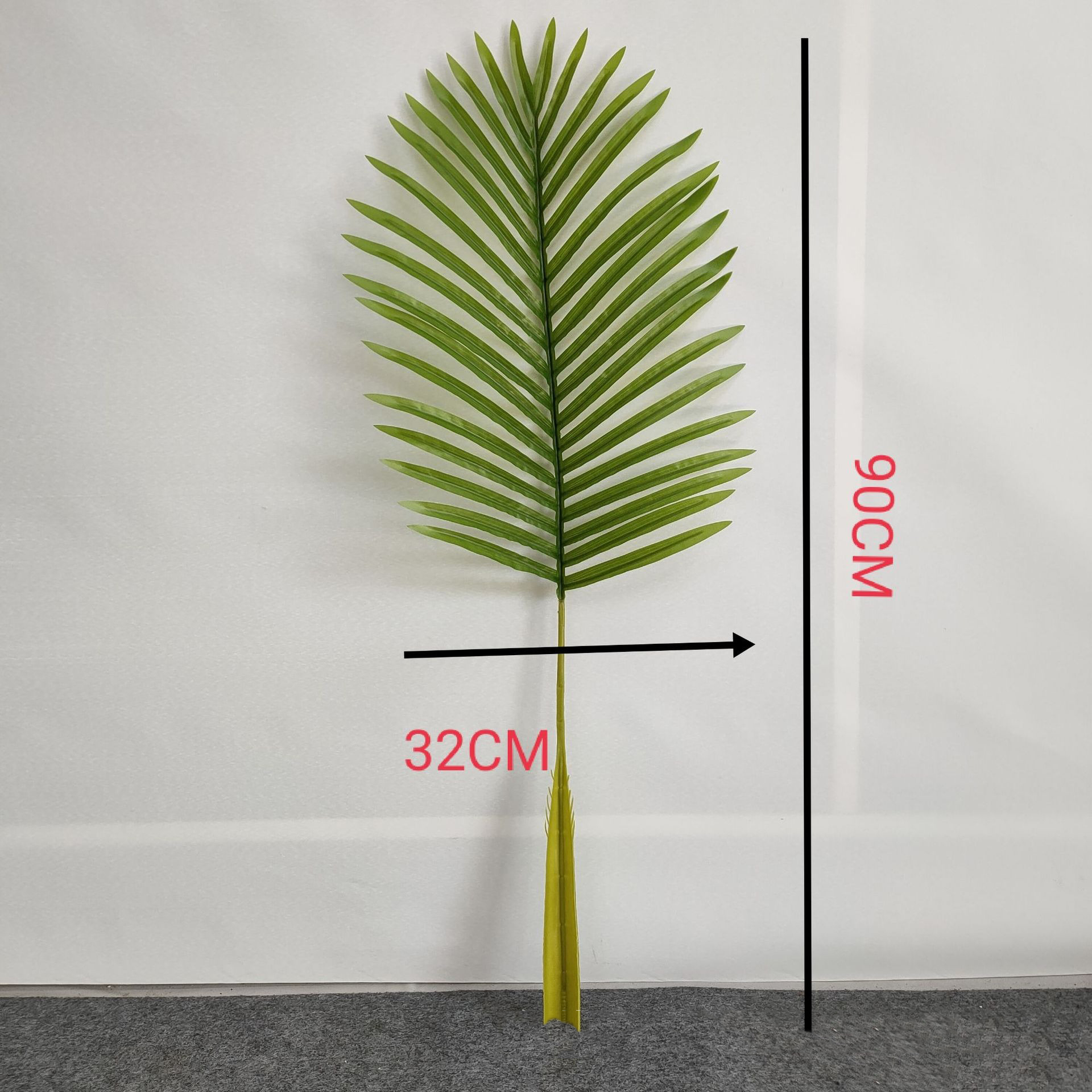 tige en plastique 90cm vert clair