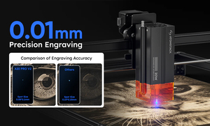 Para <span class=keywords><strong>Atomstack</strong></span> A20 <span class=keywords><strong>Pro</strong></span> V2 20W Quad-Laser Cutter 400*365mm Metal madera vidrio grabador máquina nueva condición fibra láser 3D característica - Product Image 4